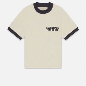 Essentials Fear Of God Kids Wheat Ringer T-Shirt-NEW ARRIVAL-